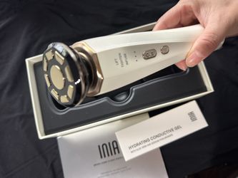 INIA Microcurrent Facial Device, 3-in-1 Facial Massager Red Light Therapy Beauty Device for Face and Neck Skin Rejuvenation Lifting, Tightening, Infus