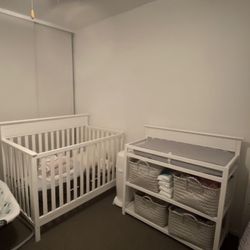 Changing Table & crib