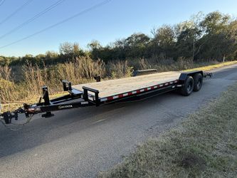2026 7’x24’ Heavy Duty Car Hauler Trailer Flatbed Lowboy