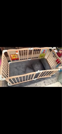 Wooden playpen