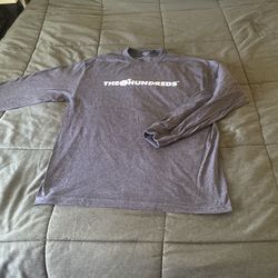 Charcoal Long Sleeve Hundreds Shirt Size Men’s Medium 