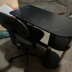 Desk and chair