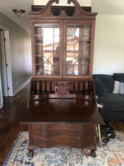 Queen Anne-style Secretary Desk