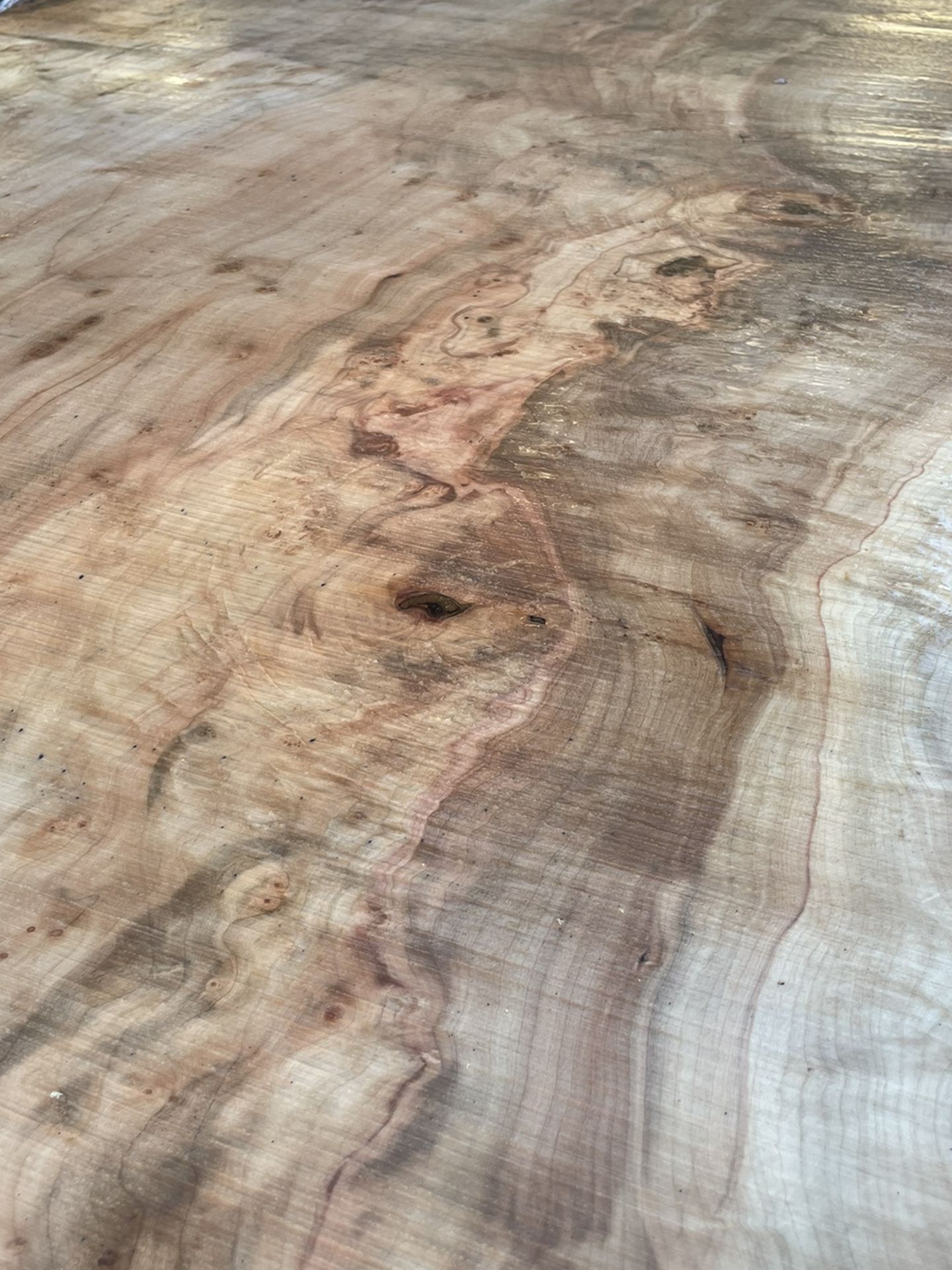 Insanely Beautiful Figured Maple Live Edge Dining Tabl Slabs