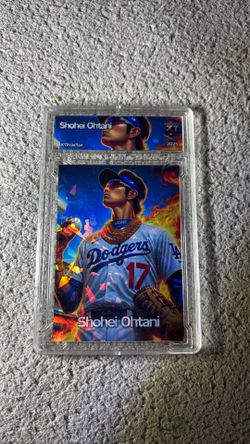 2025 Custom Anime Shohei Ohtani On Fire Slab