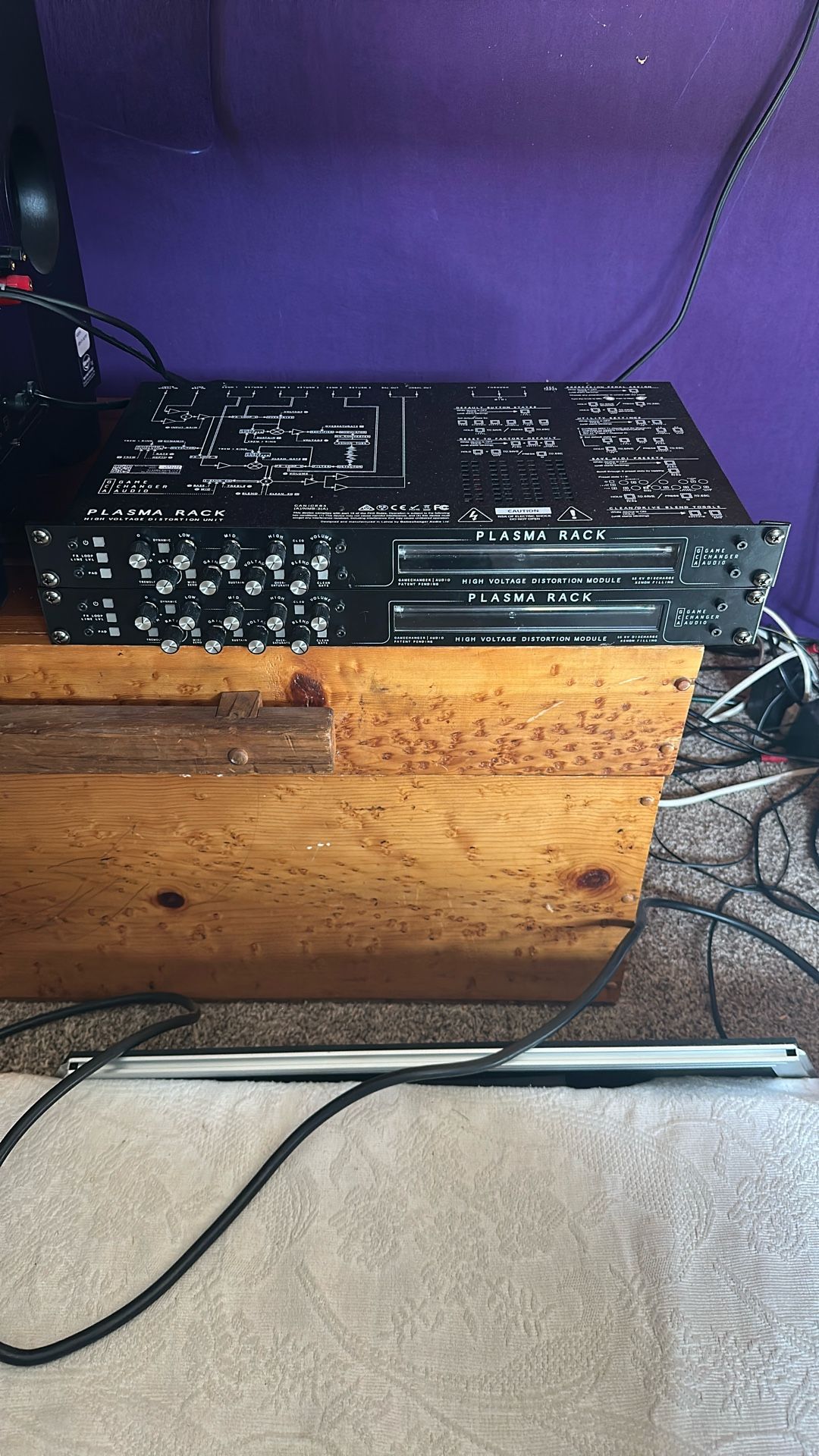 Dual Gamechanger Audio Plasma Rack Analog Distortion Modules