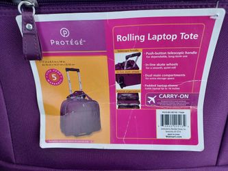 Protege Rolling laptop tote