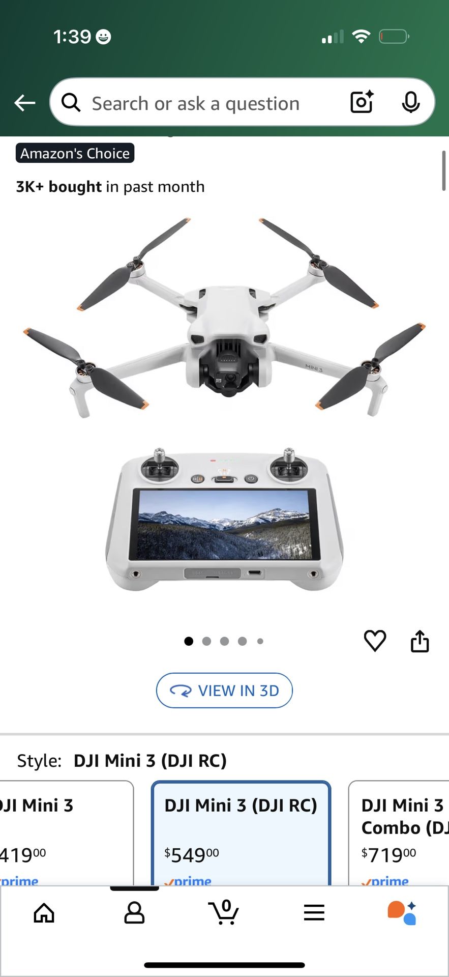 DJI Mini 3 (DJI RC) with Carrying Case