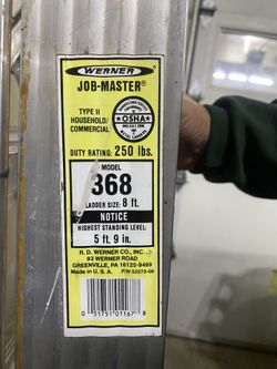 8’ Werner Aluminum Ladder