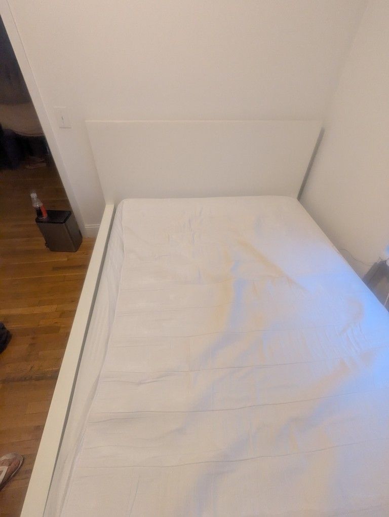 Ikea White Queen Bed Frame