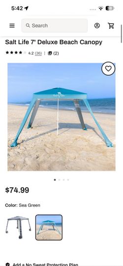 Salt Life 7' Deluxe Beach Canopy