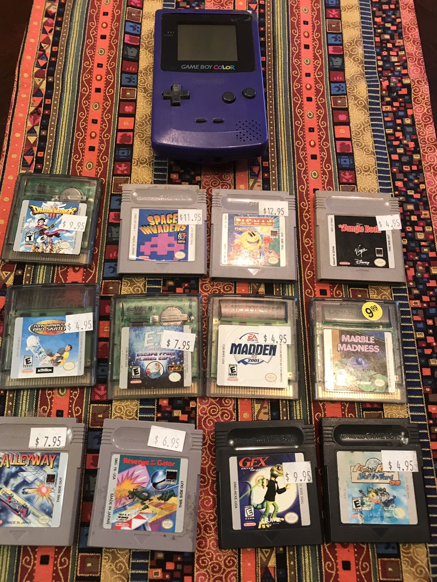 Game boy Color used