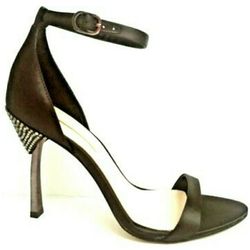 VINCE CAMUTO Satin Black Heels 8.5