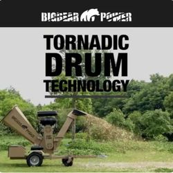  BigBear Power 20HP V-Twin Wood Chipper Shredder Heavy Duty Towable New