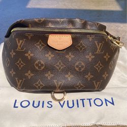 Louis Vuitton Brown Coated Canvas Gold hardware Monogram Belt Bag