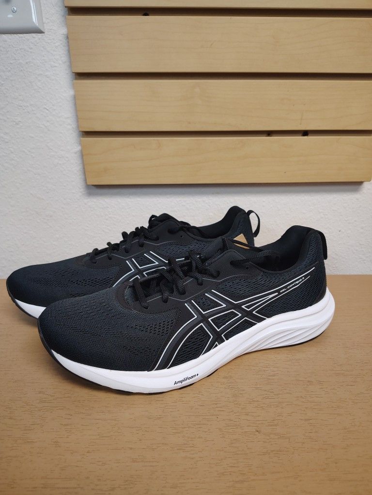 Mens Asics Gel Contend Running shoes NEW size Black White