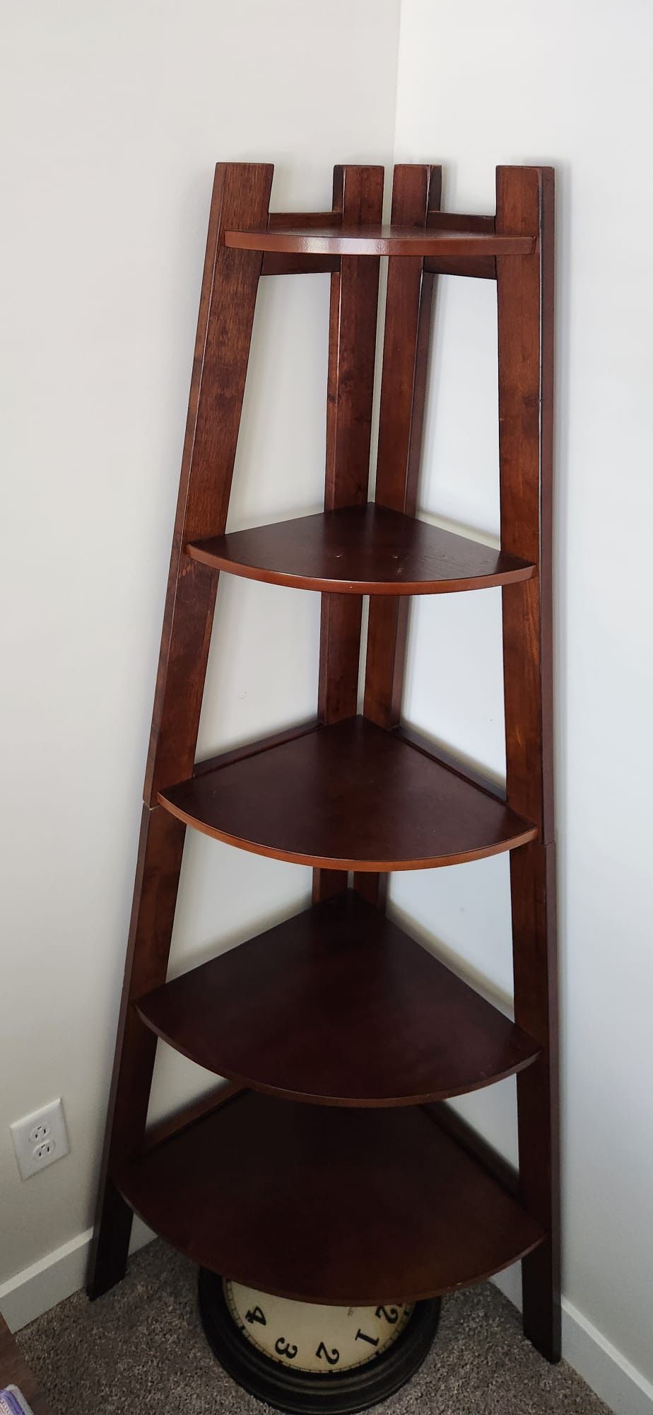 Tiered Standing Corner Shelf