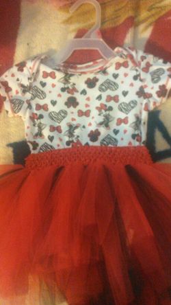 6-9 months handmade tulie onesie dress