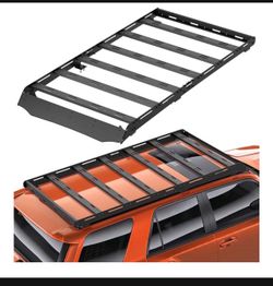 Roof Rack Cargo Basket Compatible with 2010-2024 Toyota 4Runner 5th Gen Cargo Carrier, Full-Length Streamlined Heavy-Duty Overland Rooftop Luggage Sto