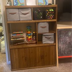 Free - Brown Shelf - Need Gone ASAP!! 