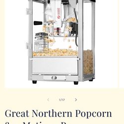 Brand new Great Northern 8oz Popcorn Machine Black