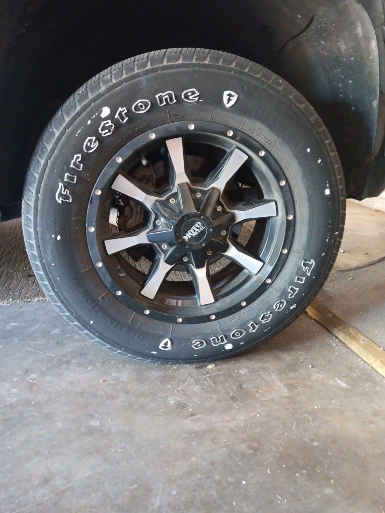 Motto Metal Rims And Tires 17 "