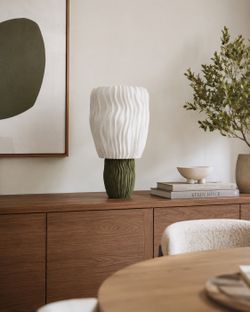 Unique Table Lamp with Bulb Included – Warm Ambient Light for Bedroom or Living Room