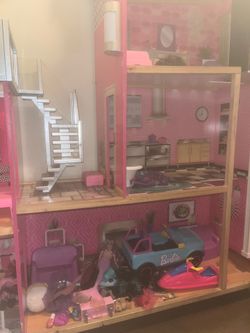 Free Barbie house and Barbie stuff