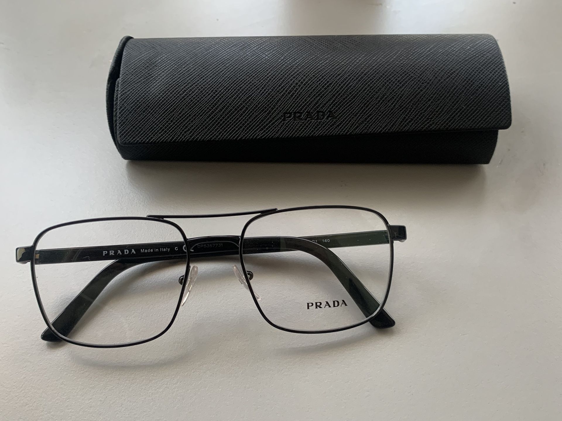 Prada Heritage VPR53X 52 17 140 1AB 101 Women's Eyeglasses Black