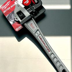 Milwaukee 14” Aluminum Pipe Wrench.