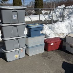 (12) Large Storage Totes/Bins