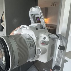 White Canon Camera EOS Rebel SL12