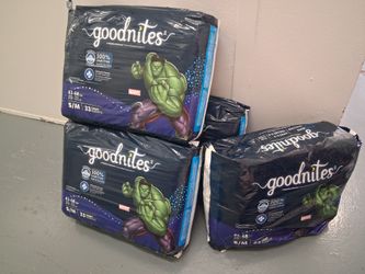 Brandnew packages of goodnites