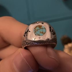 Turquoise Sterling Sliver Ring 