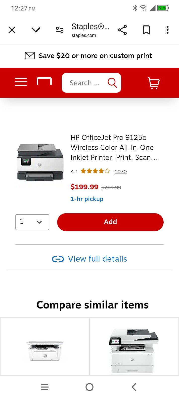 HP Officejet Pro 9125e