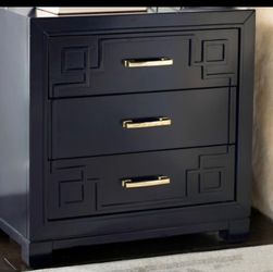 Black 3-Drawer Nightstand | Excellent Condition | $200 OBO