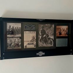 Harley Davidson Collectors Shadow Box Wall Art