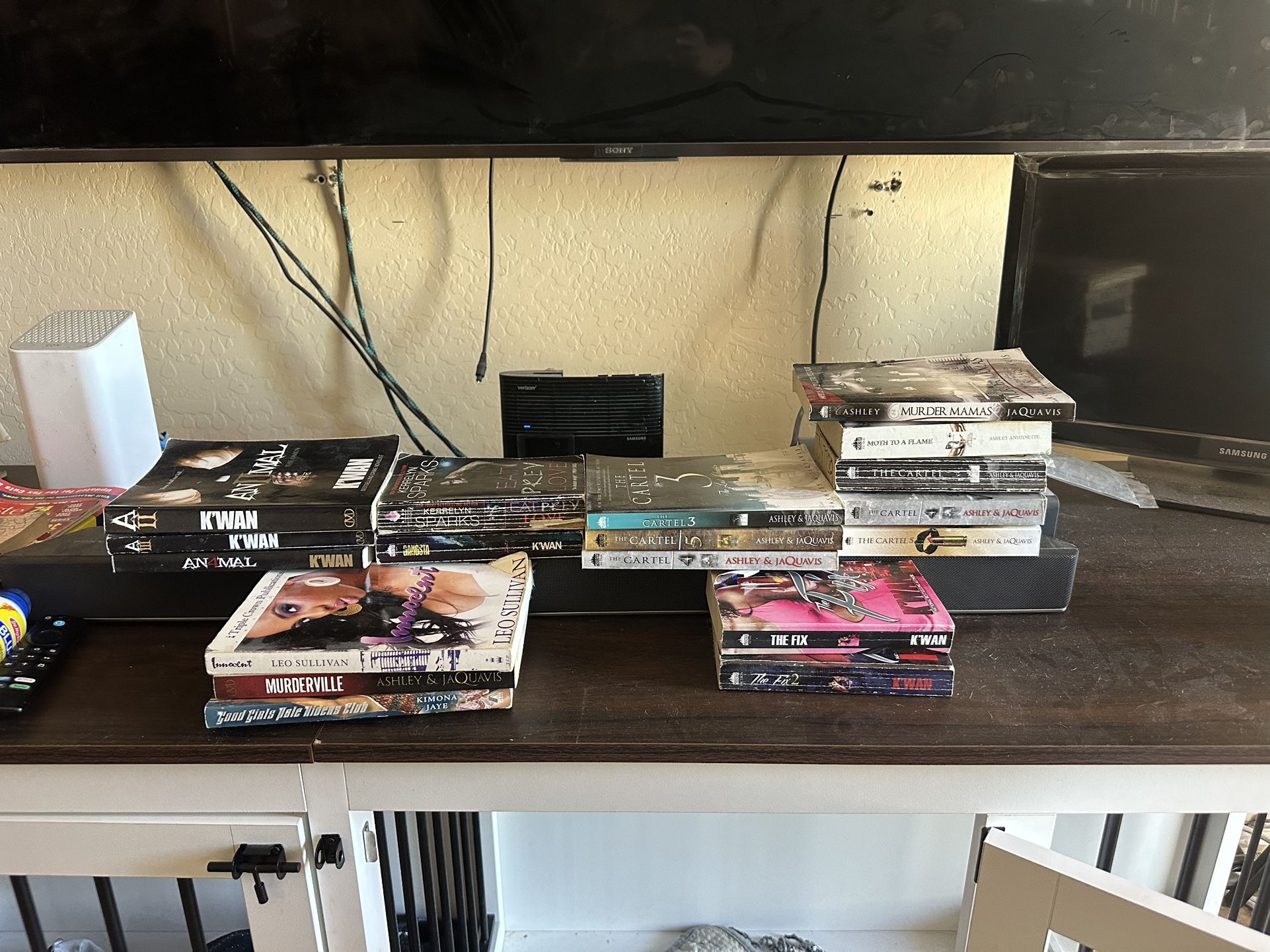 Urban Fiction Book Lot – Ashley & JaQuavis, K’wan, Leo Sullivan – 18 Books! Cartel Series, Animal, The Fix