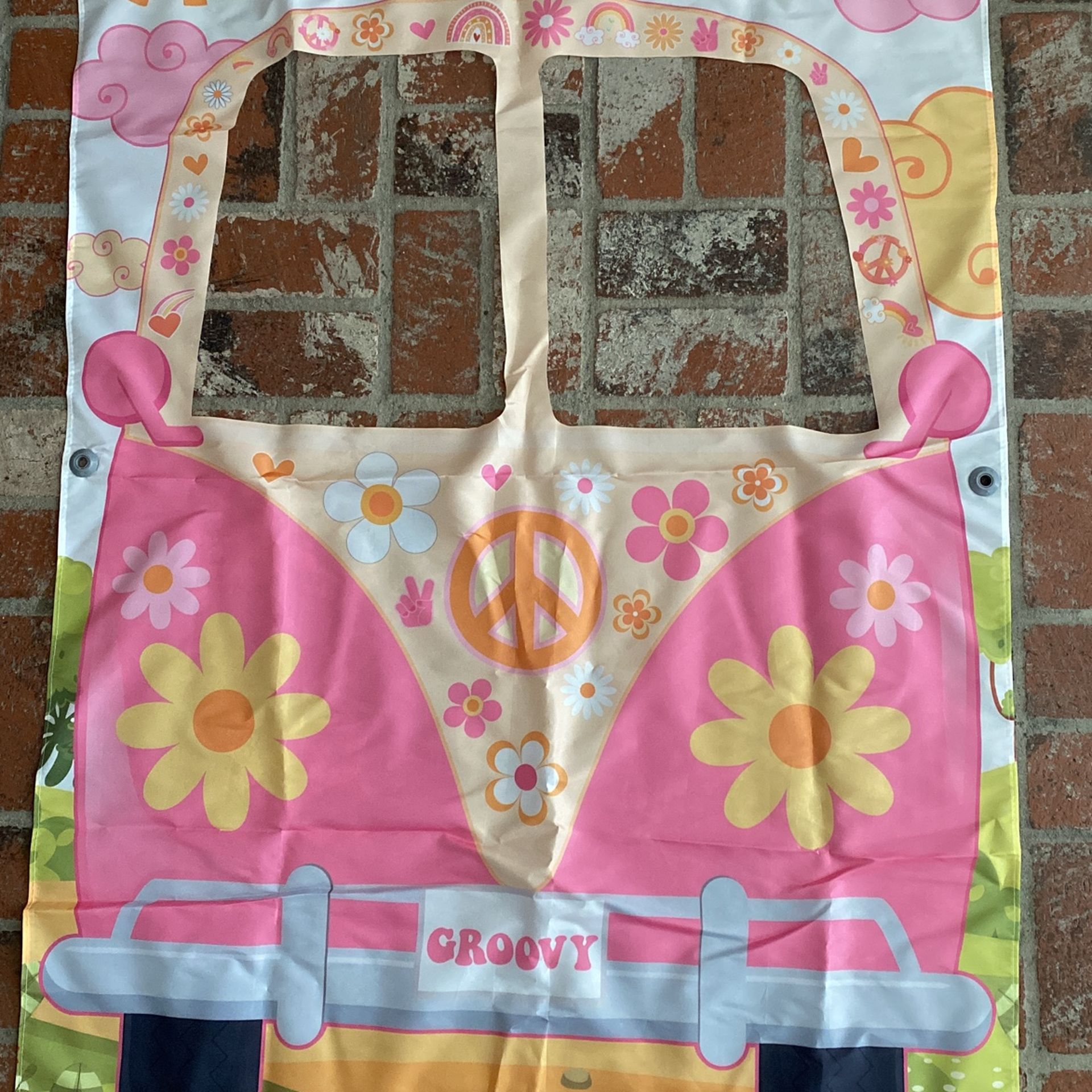 60’s Themed Photo Booth and Party Decorations, Photo Booth Frame and Lots of Extras Included