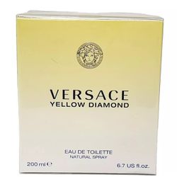 Versace Yellow Diamond 6.7oz Women's Eau de Toilette Spray.+ 8 0z Perfumed Body LOTION