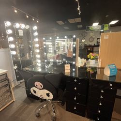 Black 2PC Vanity Set