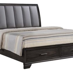 Space Saving King Size Storage Bed 
