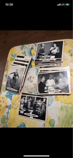 Superman 1930s Serial Collector’s Cards in Black & White