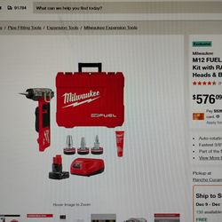 Milwaukee M12 Fuel 1/2in -1in PEX Expansion Tool Kit