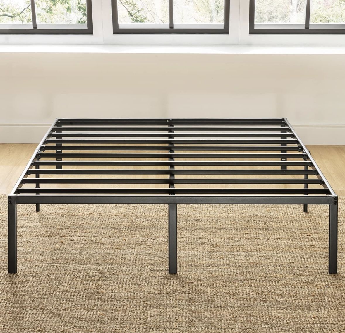 Full Size Mattress Metal Platform - 14 Inch (no box spring needed)