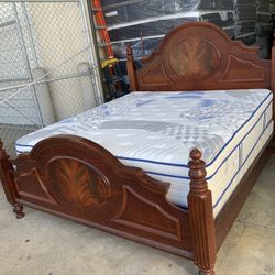 King Bed Frame With Mattress
