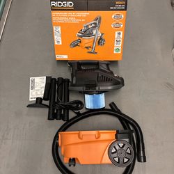 RIDGID WD4070 Wet/Dry Bagless Vacuum 4 Gal Corded Orange w/ Hose & Accessories