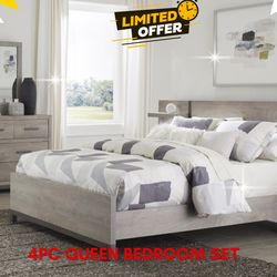 4 PC QUEEN BEDROOM SET
