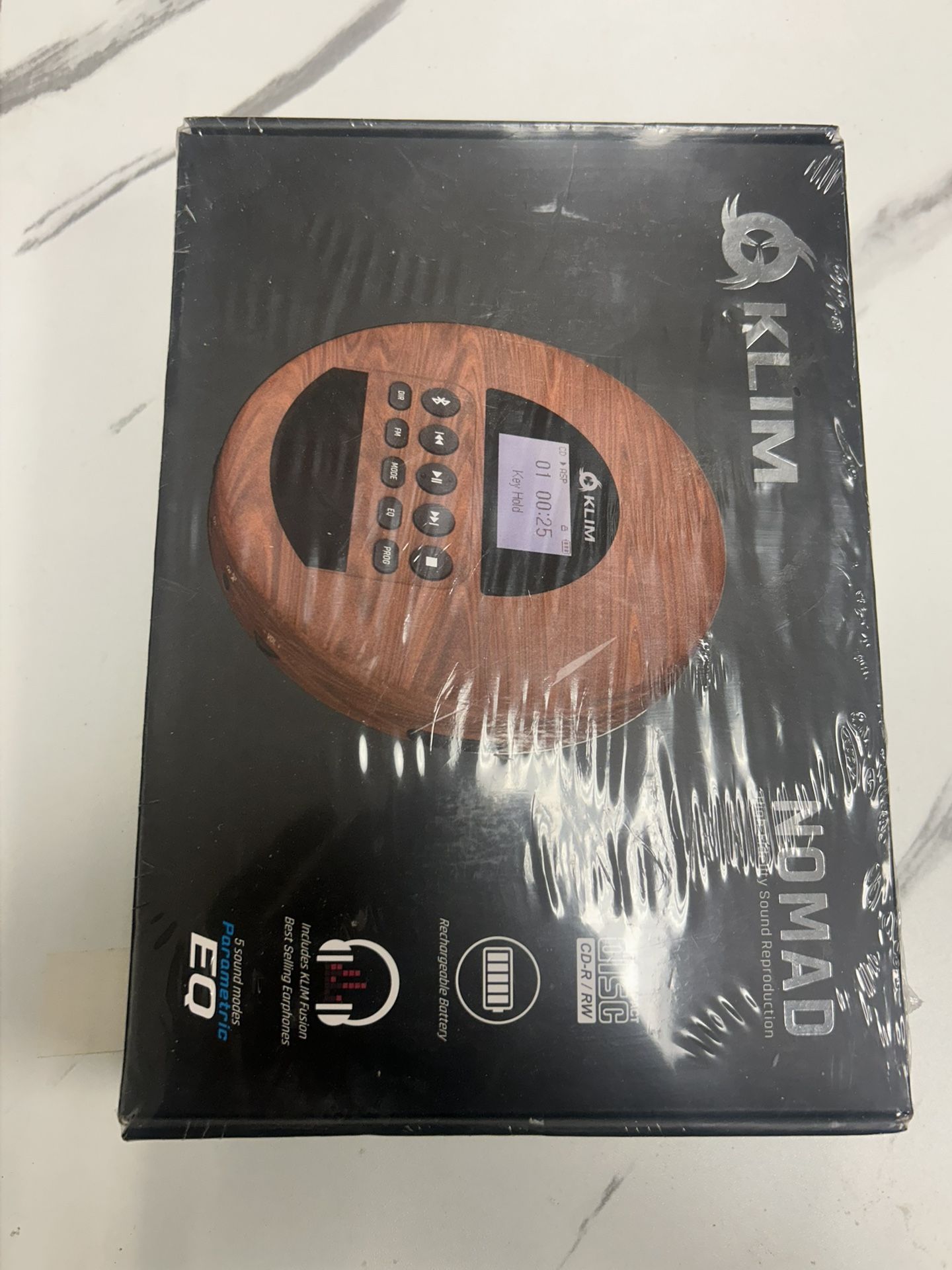 KLIM NOMAD Portable CD Player – Brand New in Box | Bluetooth | Rechargeable