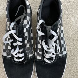 Van’s Checkered Lace Ups Size 10 1/2
